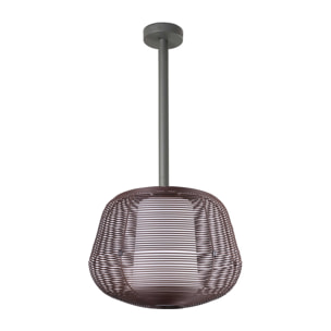 NARA M Suspension fixe brun rouille 1xE27