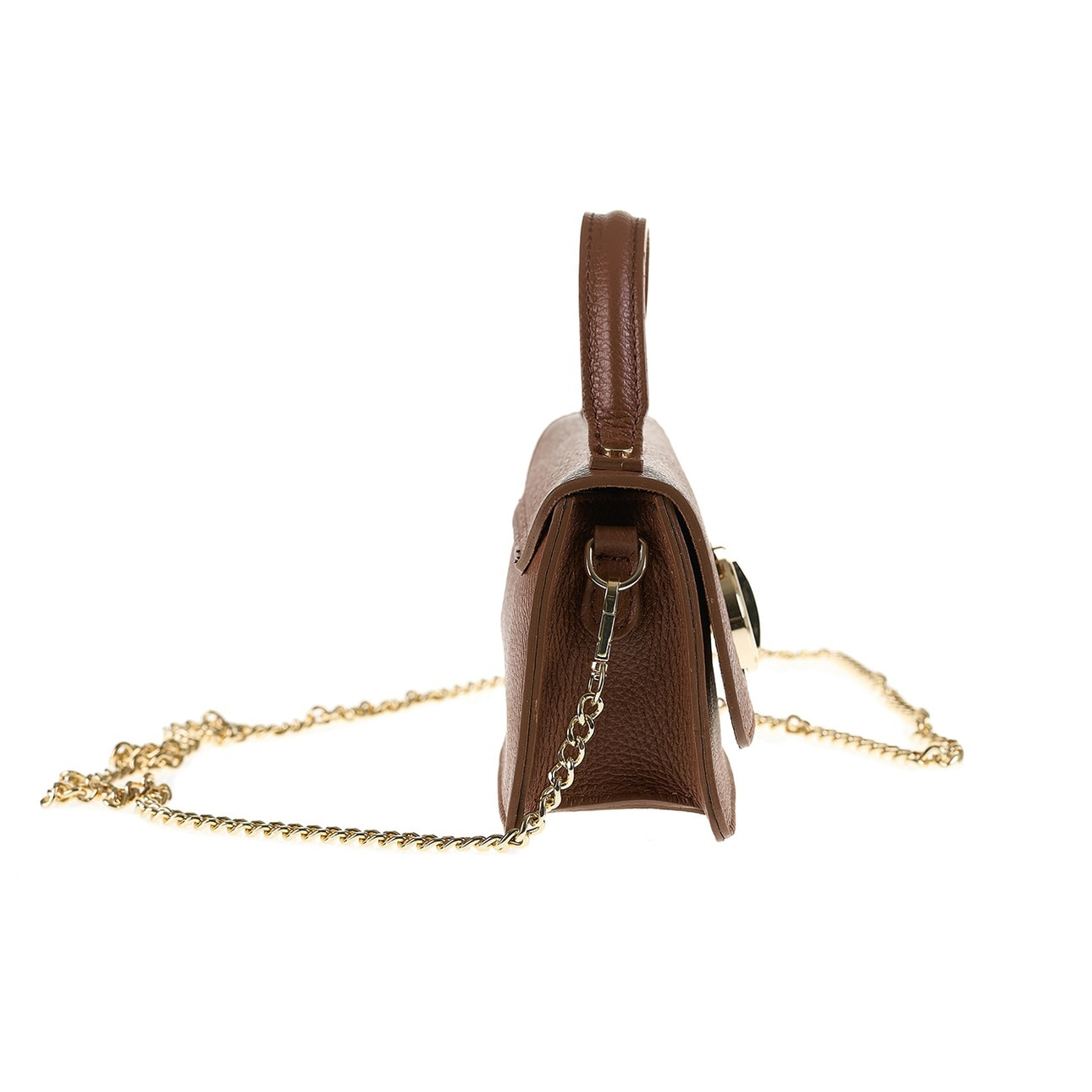 Borsa a mano da donna Made in Italy - Modello Aurélia Nova - 100% pelle - 19.5 x 10.0 x 7.0 cm