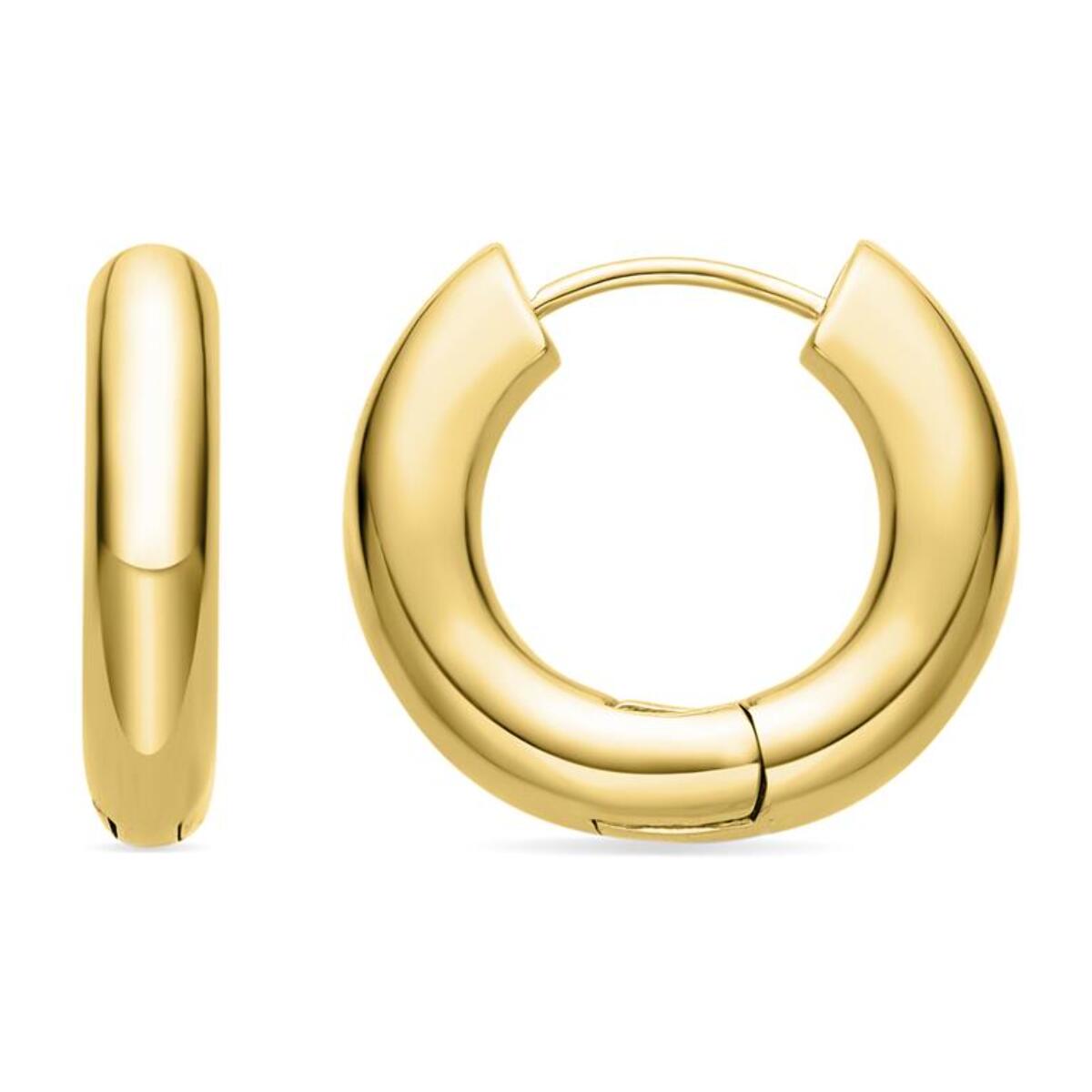 Pendientes Lux by Lux acabadoss en oro amarillo de 18k