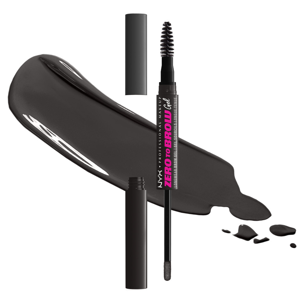 NYX Professional Makeup Zero To Brow Gel Gel sourcils Black