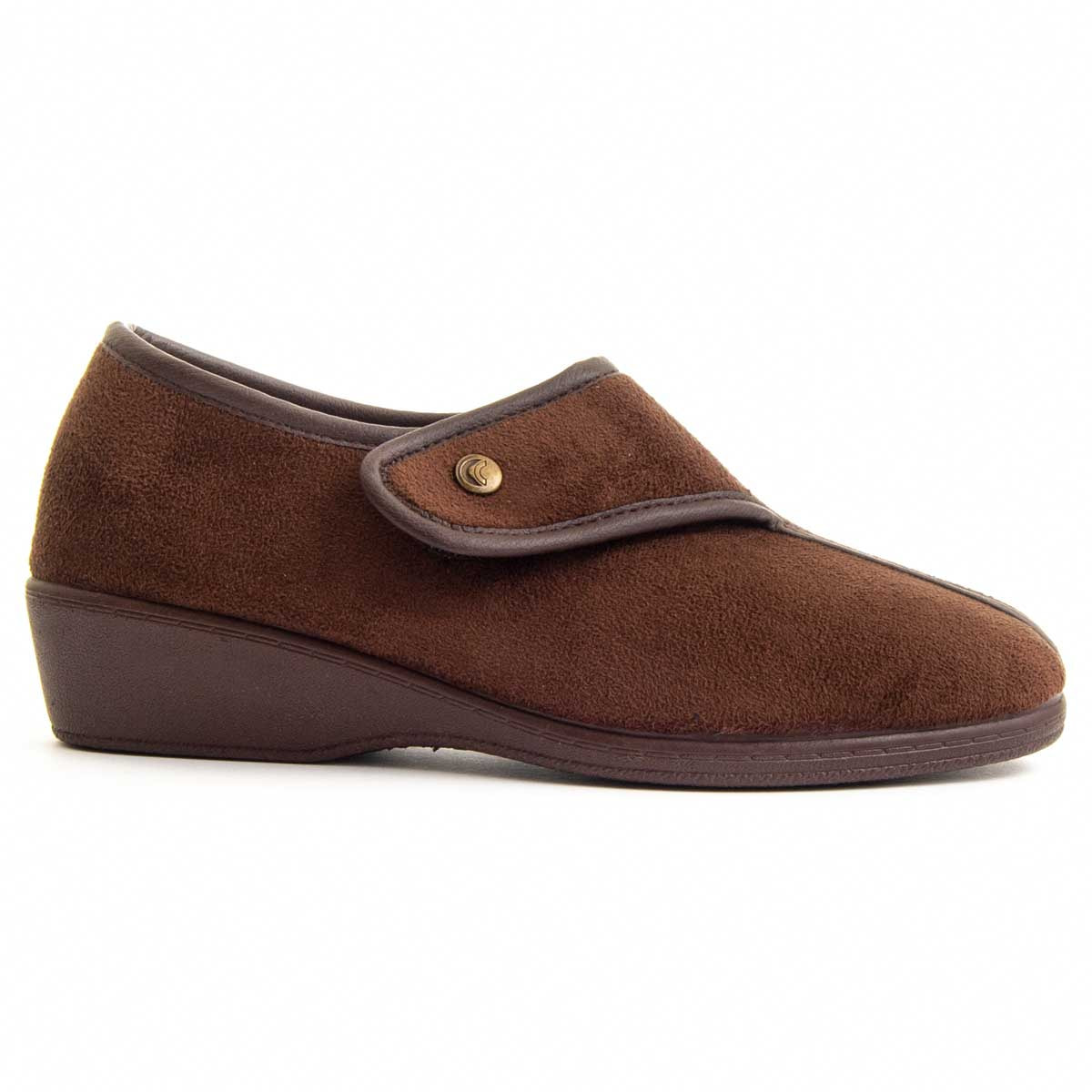 Zapatillas de casa - Marron - Altura: 3 cm