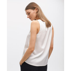Top Basico con Spalline Larghe