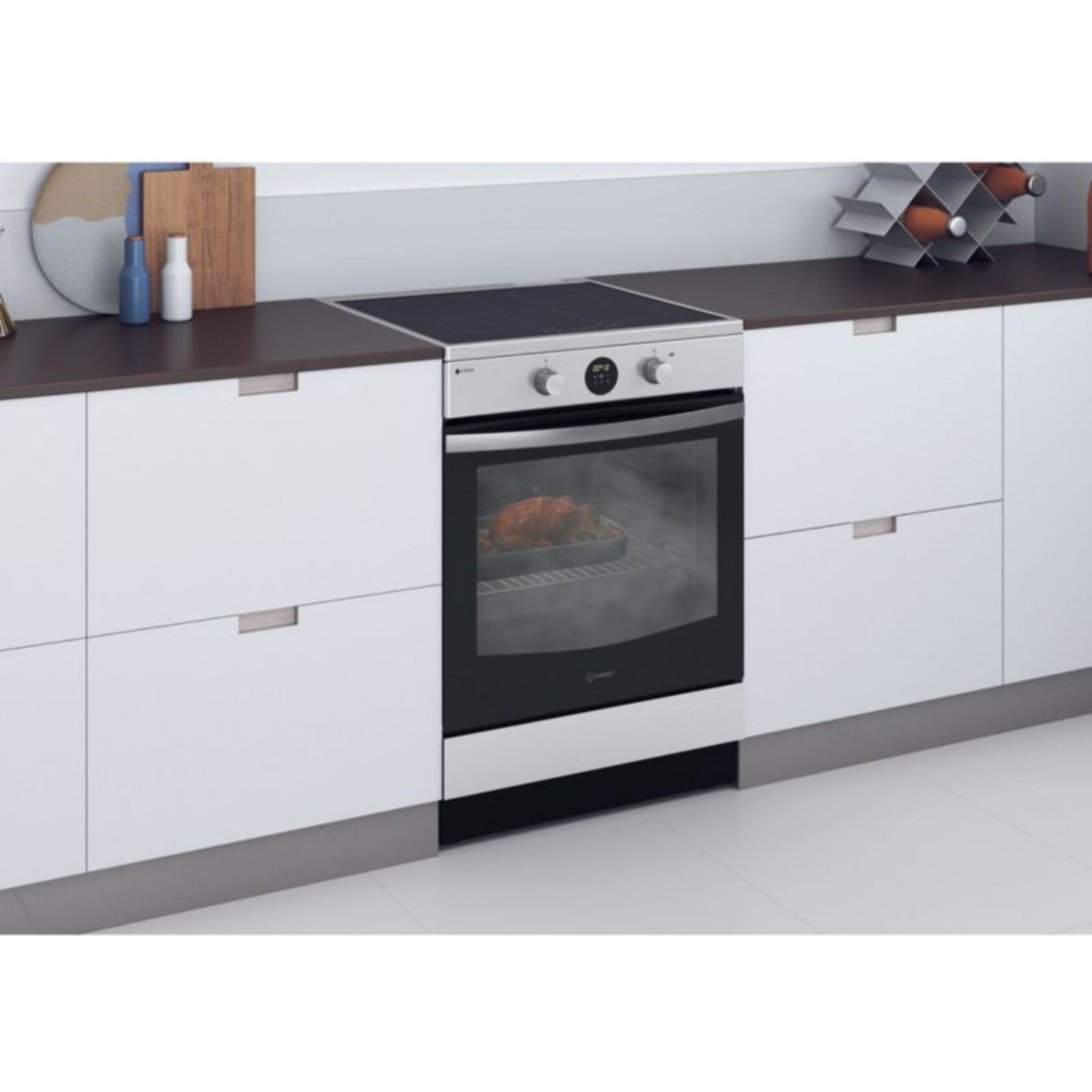 Cuisinière induction INDESIT IS67IQ8CCX/FR Steam