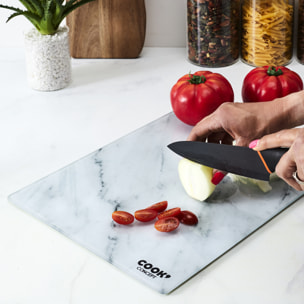 Planche A Decouper En Verre Effet Marbre