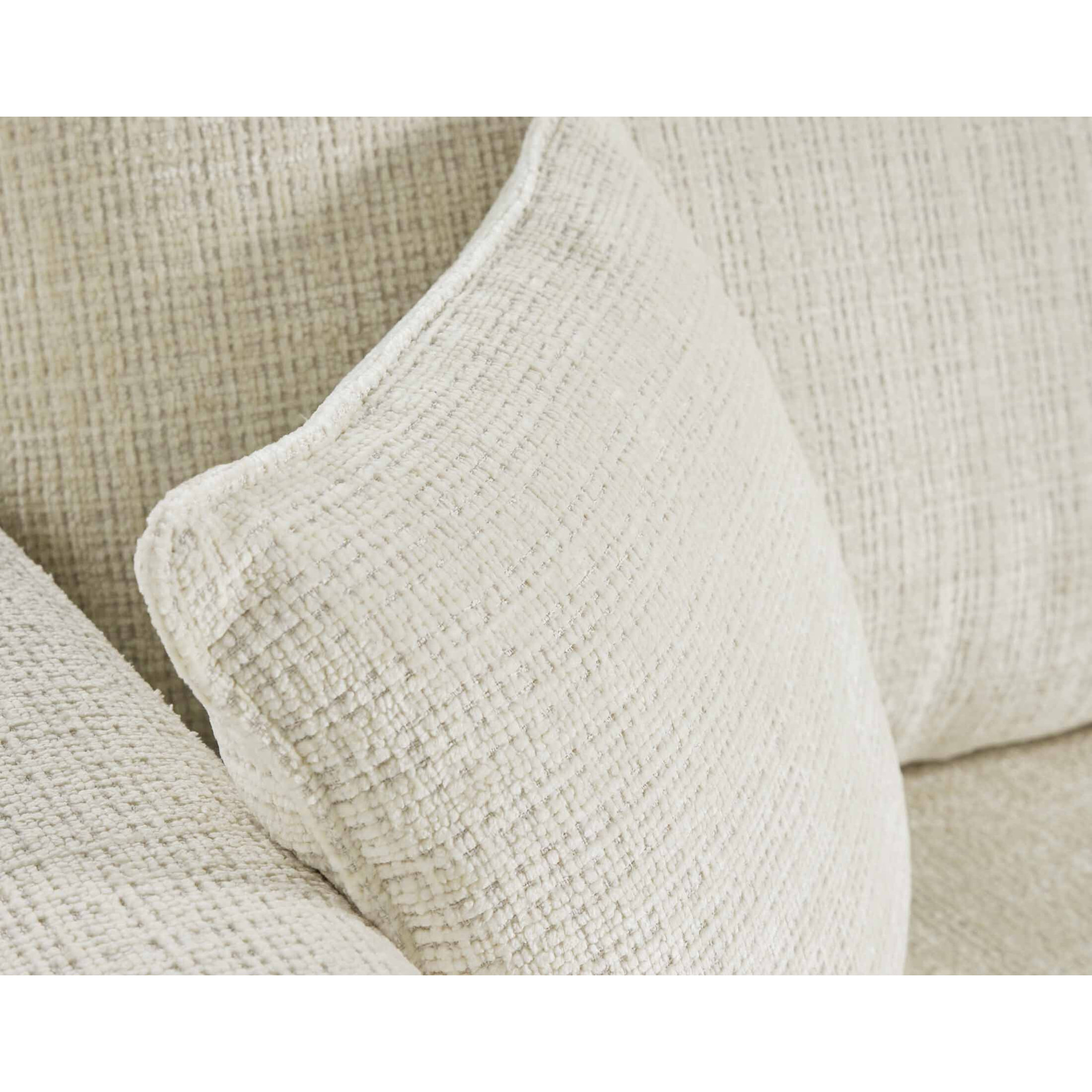 Miro - canapé d'angle réversible - 4 places - convertible avec coffre - en velours texturé - Beige