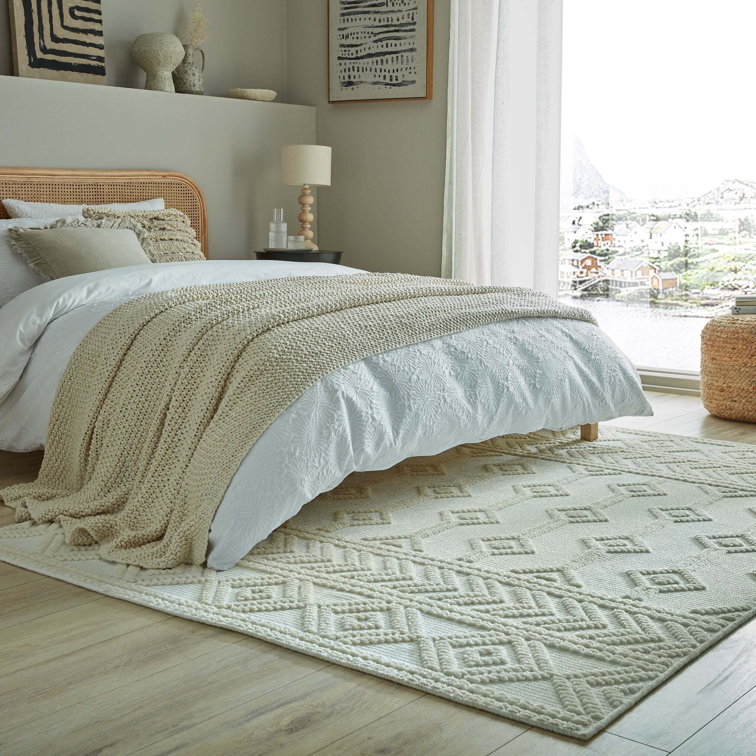 Tapis lavable SHYLA Ivoire