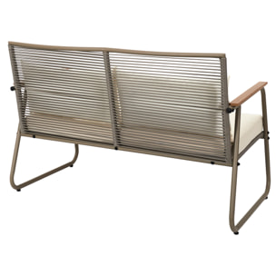 Salon De Jardin Palma Beige 4 Pcs