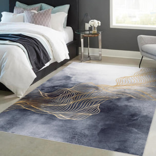 Tapis salon et chambre tissé motif abstrait BOCE