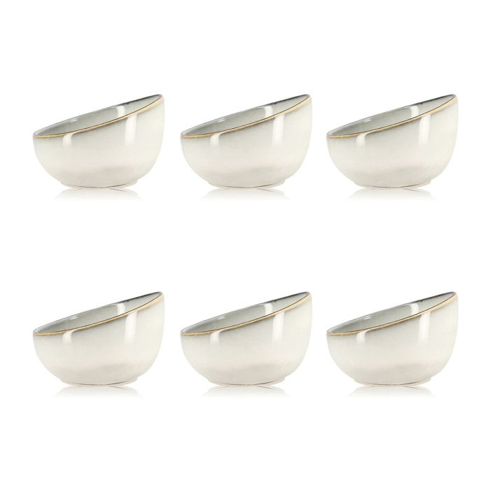 Lot de 6 coupelles en grès 12cm BORAL