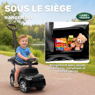 Porteur enfant voiture évolutif 2 en 1 licence Land Rover Discovery Sport effets sonores