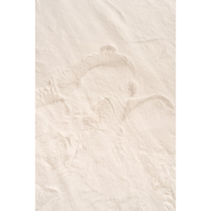 NUBE - Tapis doux et moelleux à poils courts blanc - NUB6000BLA