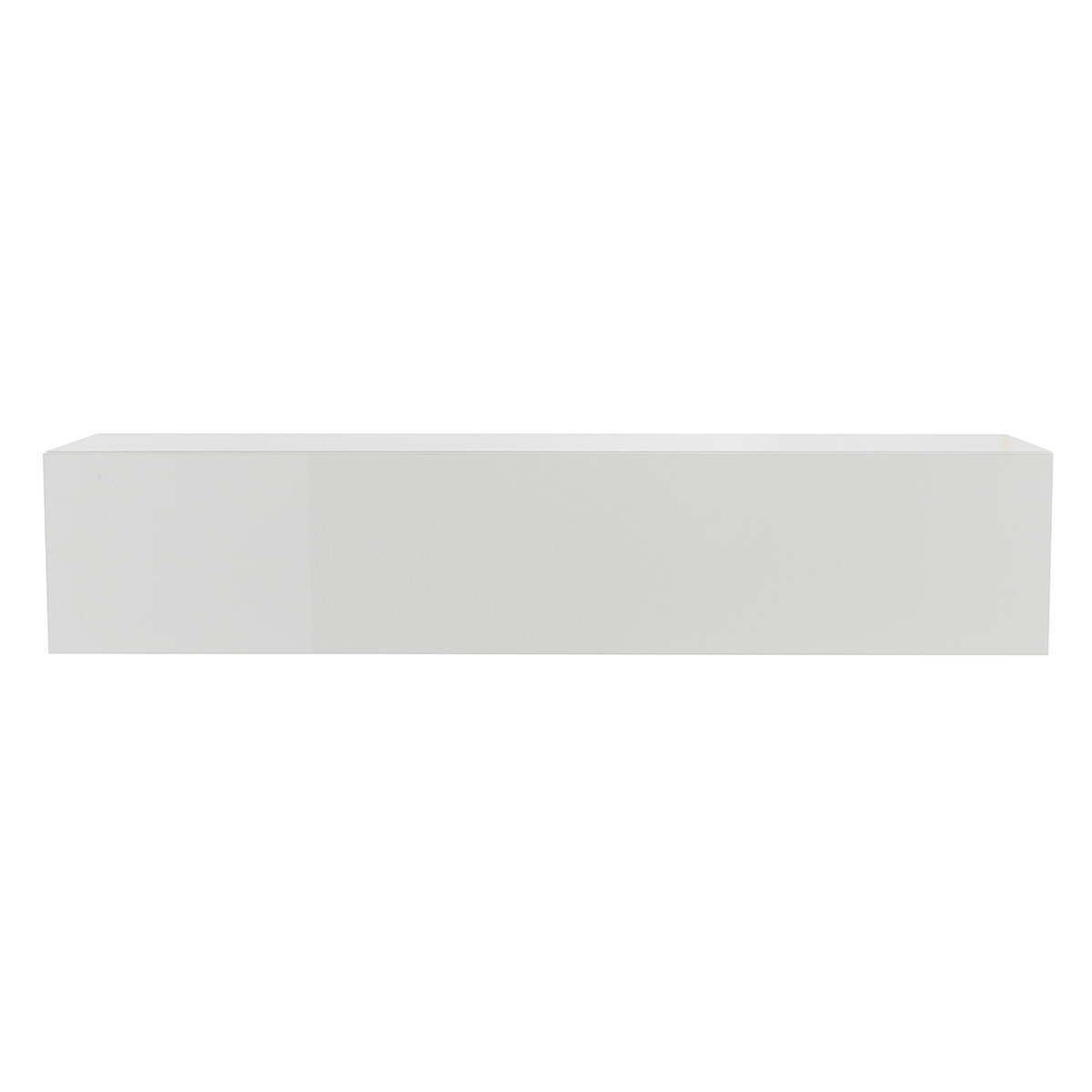 Élément mural TV horizontal blanc laqué brillant L138 cm ETERNEL