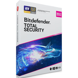 Logiciel antivirus et optimisation BITDEFENDER Total Security - 2 ans - 10 postes