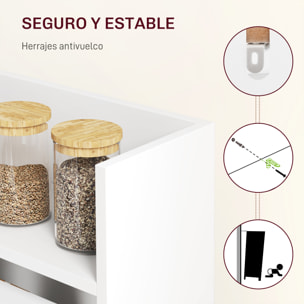 Mesa Plegable de Comedor, Mesa de Cocina Plegable, con Ala Abatible, 4 Compartimentos, Hasta 3 Personas, Patas de Acero, para Salón, Espacio Pequeño, 78,5x91x93 cm, Blanco