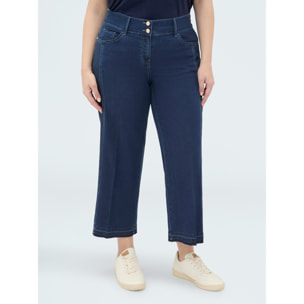 Fiorella Rubino - Jeans cropped en denim ligero - Azul