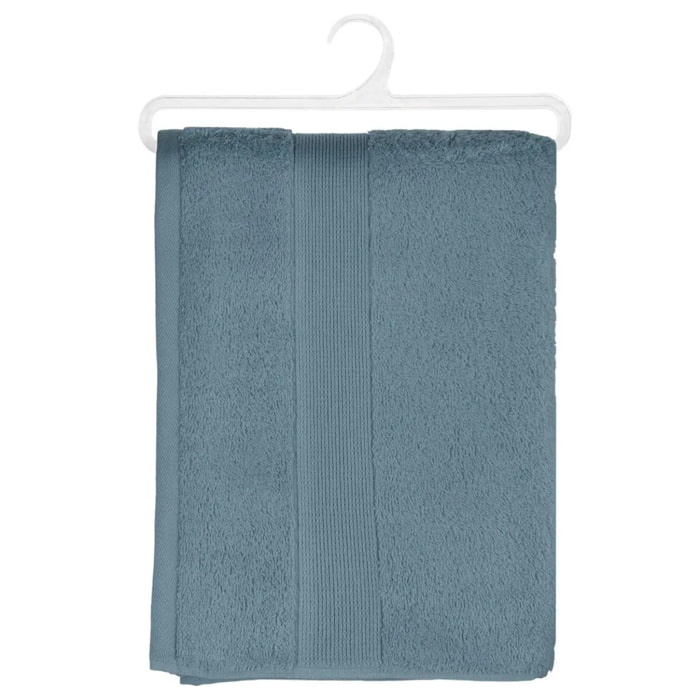 Drap de douche "Praia" coton bleu orage 70x130cm