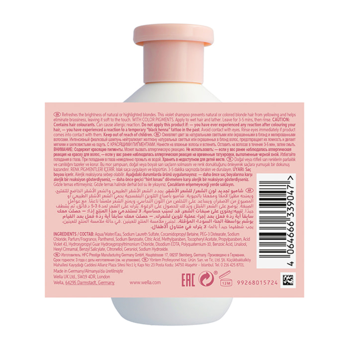 WELLA PROFESSIONALS Invigo Blonde Recharge Shampoo Cool Blonde 300ml