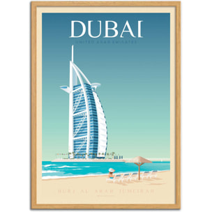Affiche - Dubai - Olahoop Travel Posters