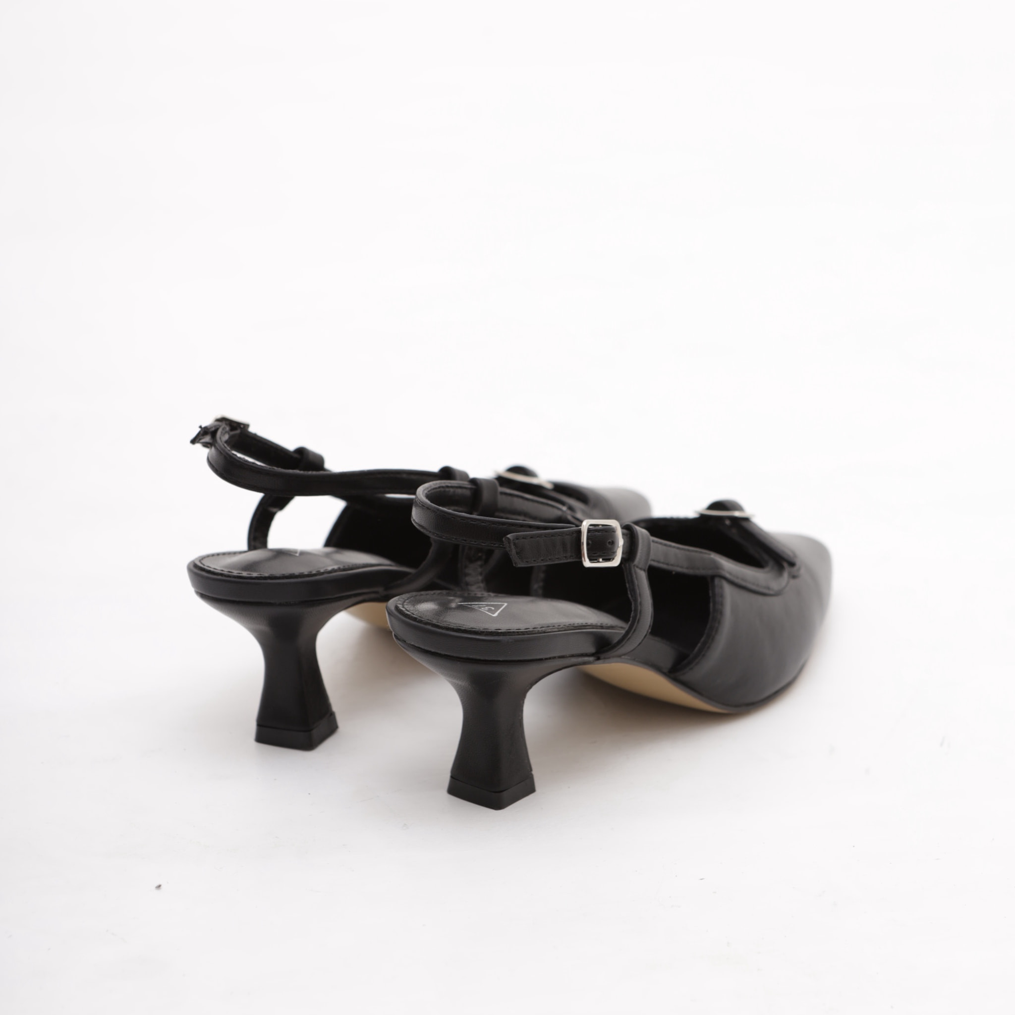 SLINGBACK BASSA CHOCOLA' NERO