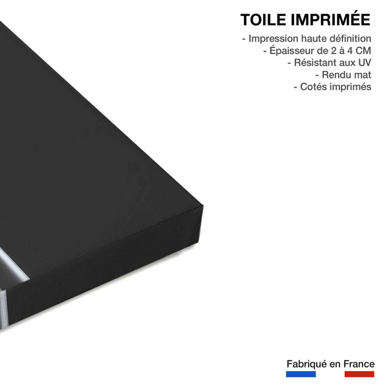 Tableau  white smoke sensual Toile imprimée