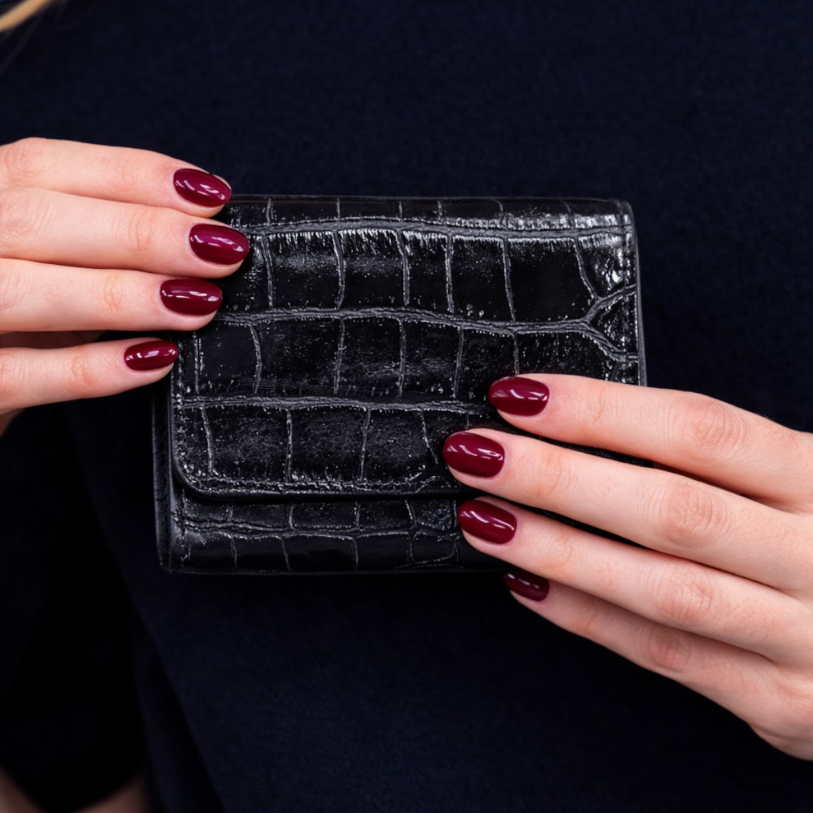 Portafoglio Cheval Firenze Cosmo Mini Croc Nero