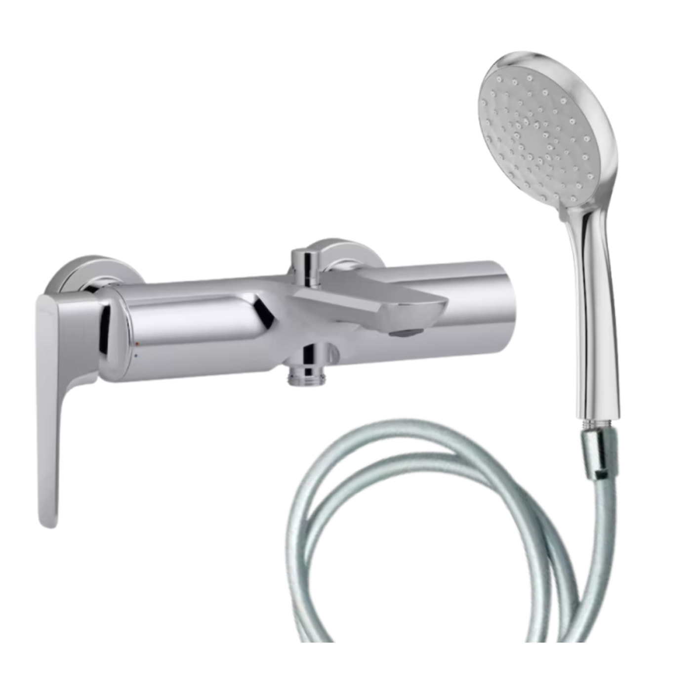 Pack mitigeur bain douche Aléo+ + douchette Awaken + flexible lisse 160 cm