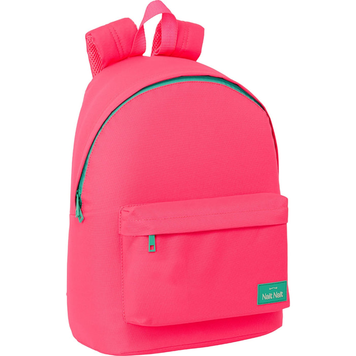 Mochila para portatil 14,1" nait nait "rosa fluor"