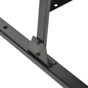 Biombo de 3 Piezas Biombo Separador de Ambientes con Diseño de Hoja de Sauce Biombo para Exterior Jardín Patio Terraza 122x45x198 cm Negro