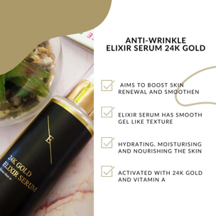 Suero elixir antiarrugas oro de 24 quilates