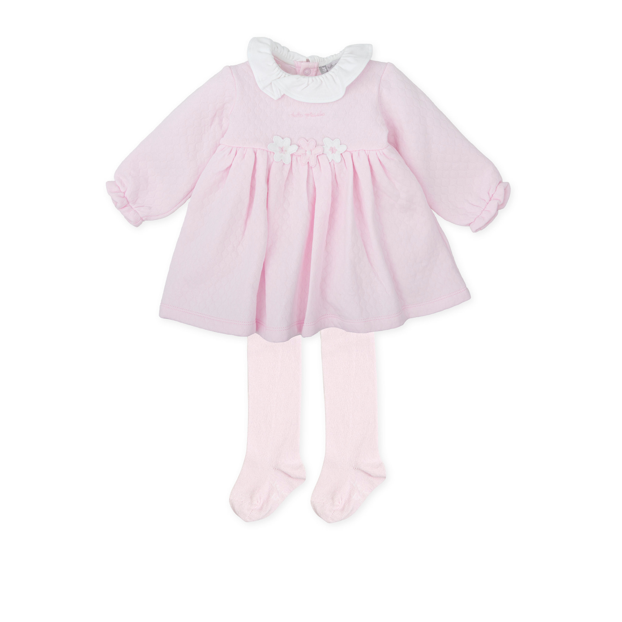 Vestido con leotardos . - Rosa