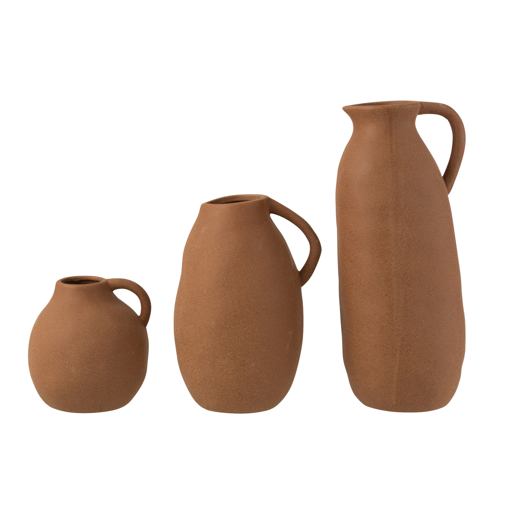 J-Line vase Cruche - céramique - brun - large - 36 cm de hauteur