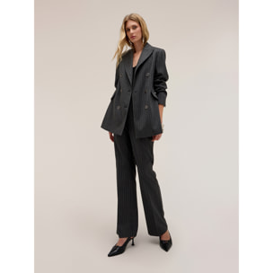 Motivi - Blazer doppiopetto gessato The Tailoring Lab - Grigio