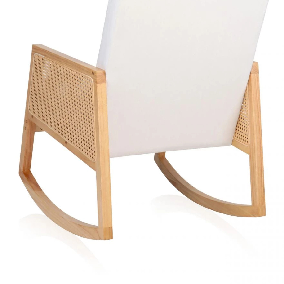 Butaca Mecedora Ember Crema - Ratán
