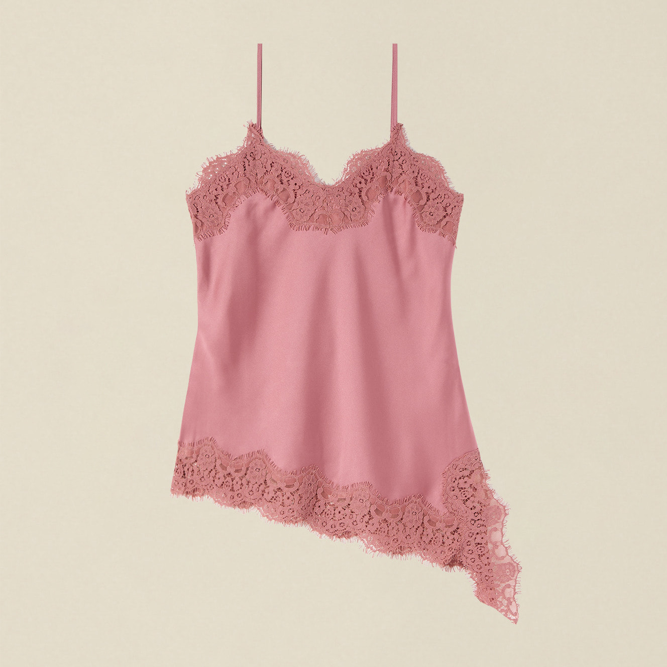 Oltre - Top lingerie asimmetrico - Rosa