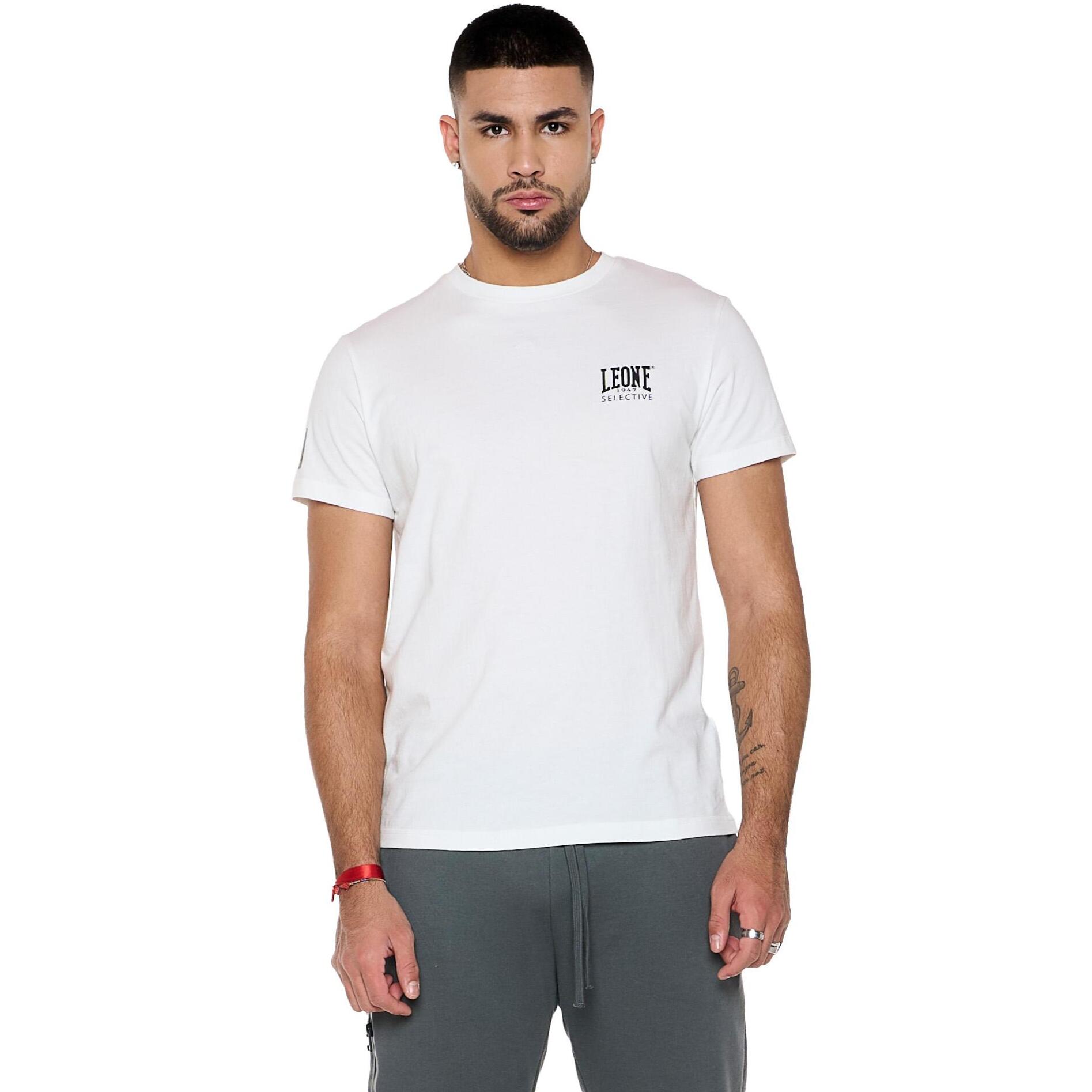 Camiseta de algodón de manga corta con parche "Selective"