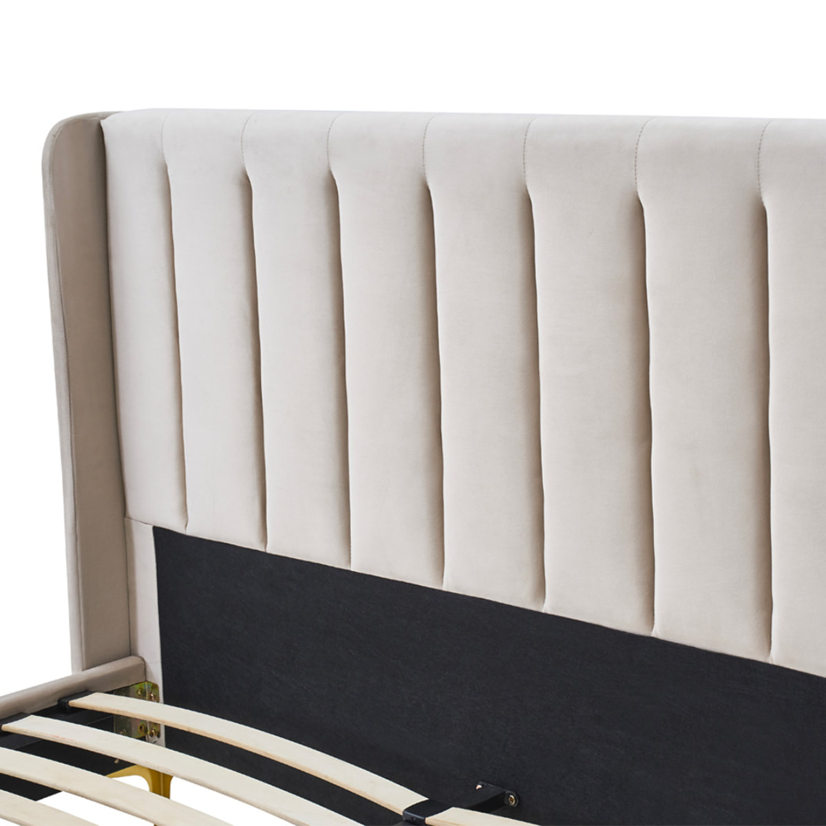 Sommier avec tête de lit Lavezzi | Coloris Beige