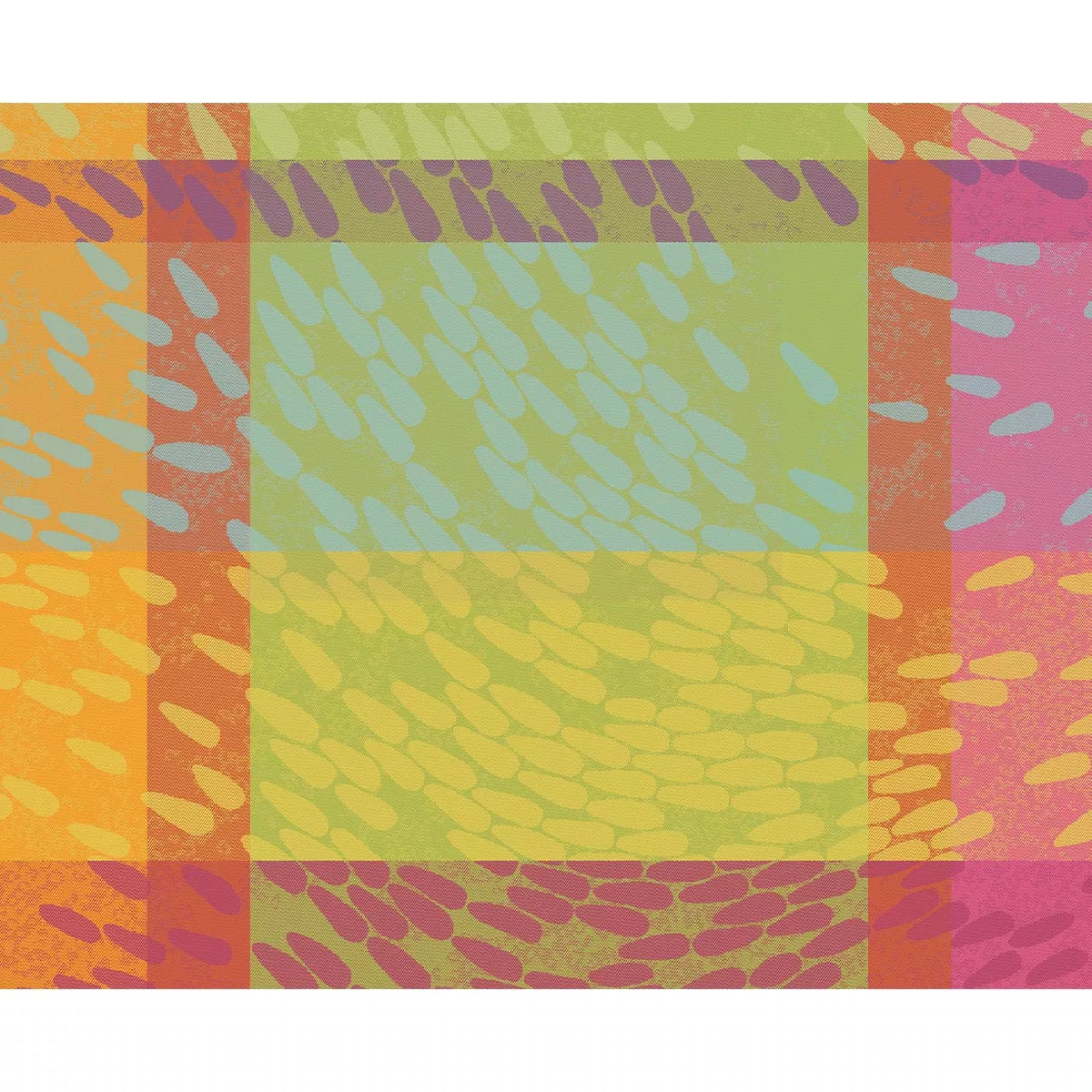 Set pur coton enduit motif jacquard Mille sources berlingot