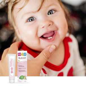 PEDIAKID - Gel de Soin Premières Dents - Gel gingival naturel - Effet apaisant & protecteur en cas de poussées dentaires - Sans parabènes, ni triclosan, ni phtalates, ni BPA - Lot de 3