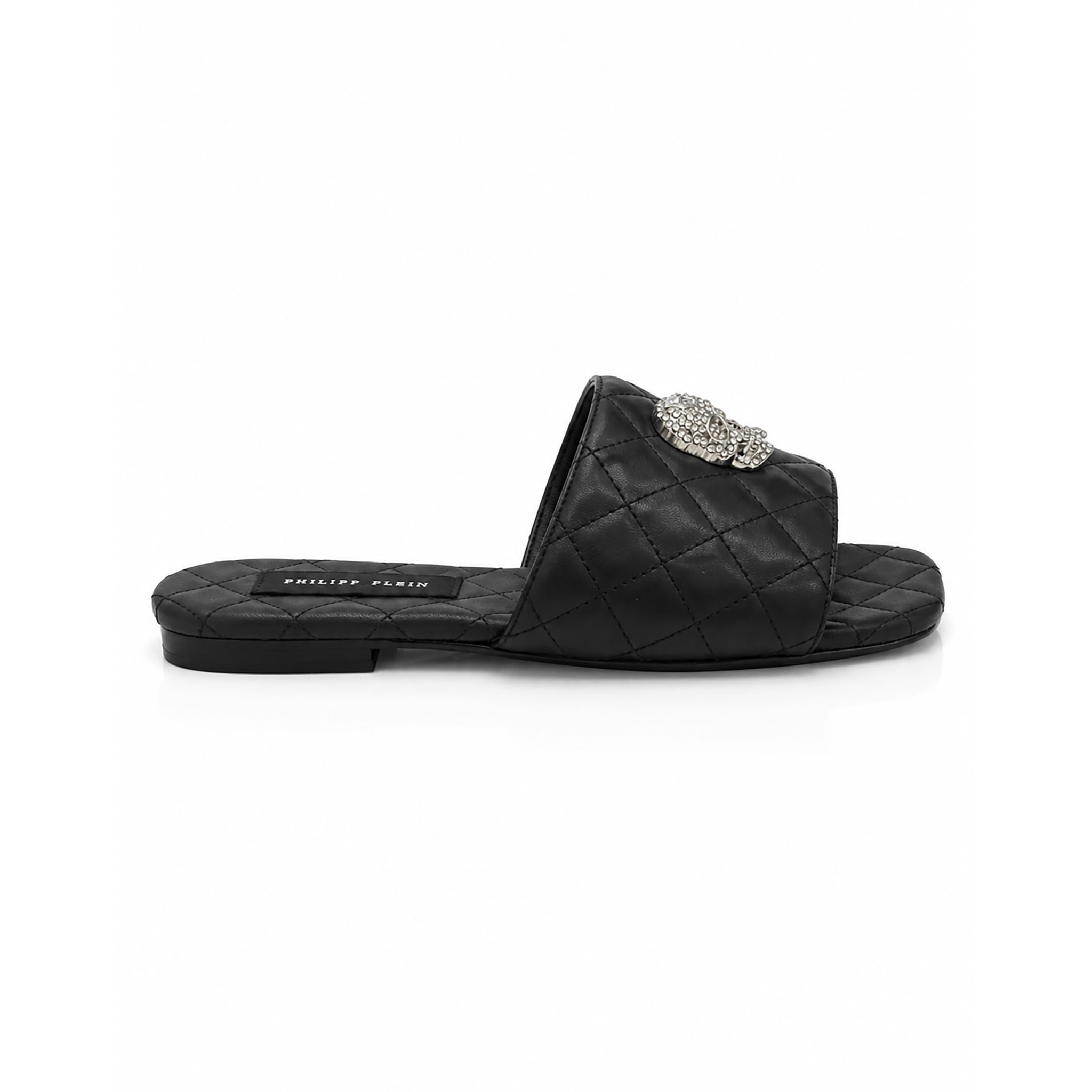 PHILIPP PLEIN Sandali piatti SKULL