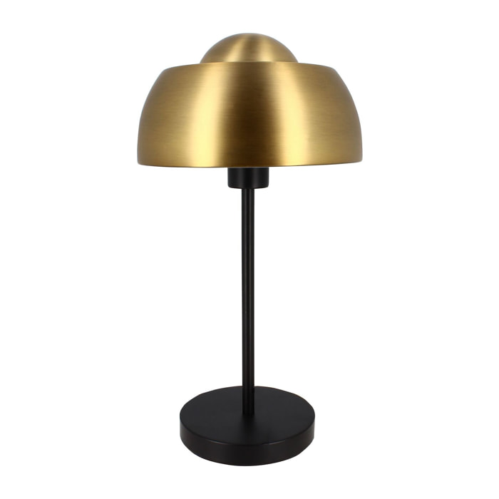 Lampe à poser en métal noir et doré h45cm  NOMAA