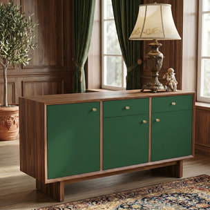 Rouleau adhésif décoratif Vinyle au Mètre - Vert fonce - Sticker Lavable Imperméable Mur Cuisine Meubles