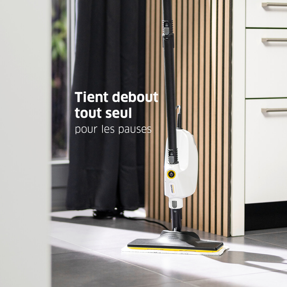 Balai vapeur Karcher SC1 Multi & Up Textile Edition - Puissance 1200W- défroisseur à main- Accessoires inclus- multifonctions