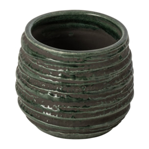 J-Line cache-pot - céramique - bleu pétrole - small