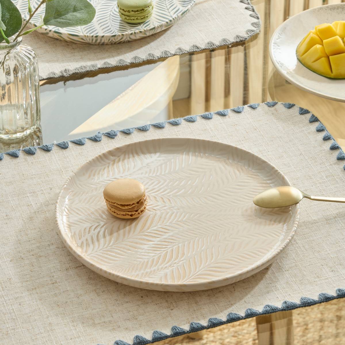Assiette dessert Gina D22cm creme