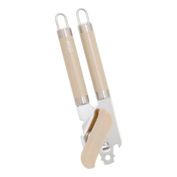 Ouvre-boîte Solstice H20,5cm beige en inox