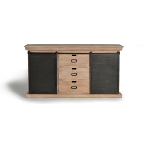 Aparador - Madera y Metal - 85x160x40cm