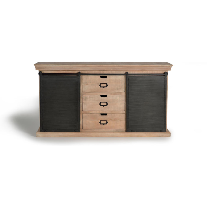 Aparador - Madera y Metal - 85x160x40cm