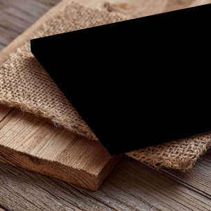 Tableau panoramique léopard sauvage fond noir art animalier Toile imprimée