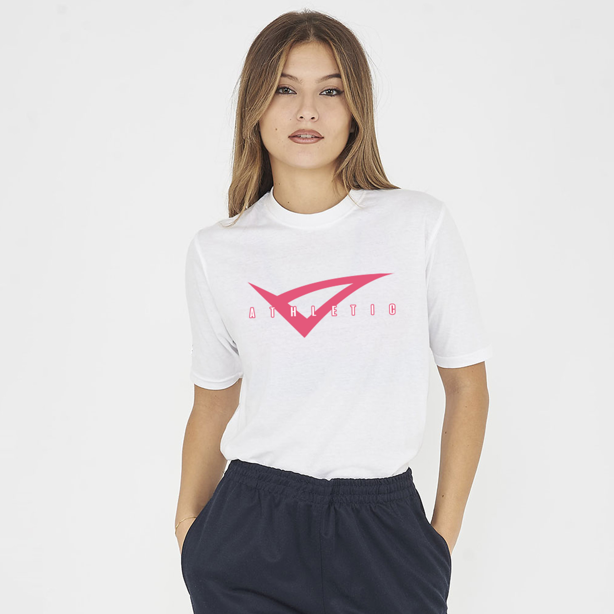 T-shirt in cotone da donna MOVE bianca