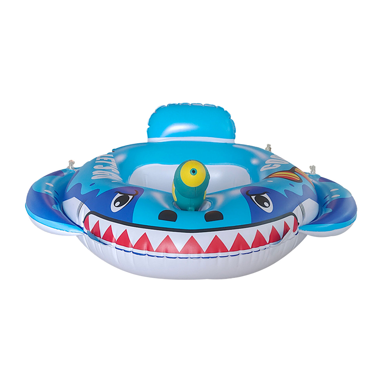 DAM Flotador infantil con pistola de agua. Orificios para piernas. 76x70cm. 76x76x70 Cm. Color: Azul